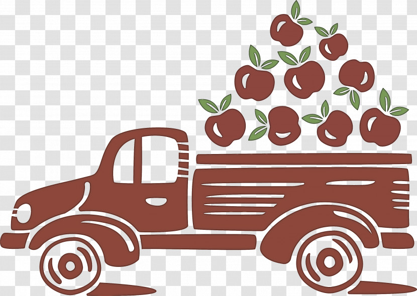 Apple Truck Autumn Fruit Transparent PNG