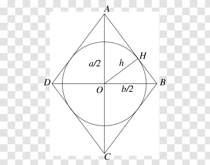 Triangle Inscribed Figure Rhombus Circle - Parallelogram - Fox Geometric Transparent PNG