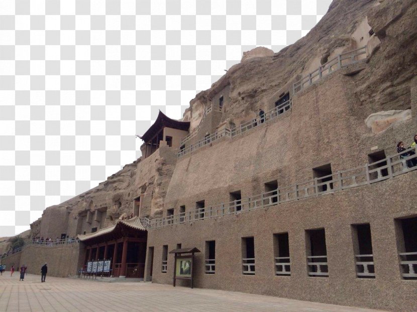 Mogao Caves Zhangye Jiayuguan City Qinghai Jiayu Pass - Facade - Gansu Dunhuang Thousand Buddha Cave Transparent PNG
