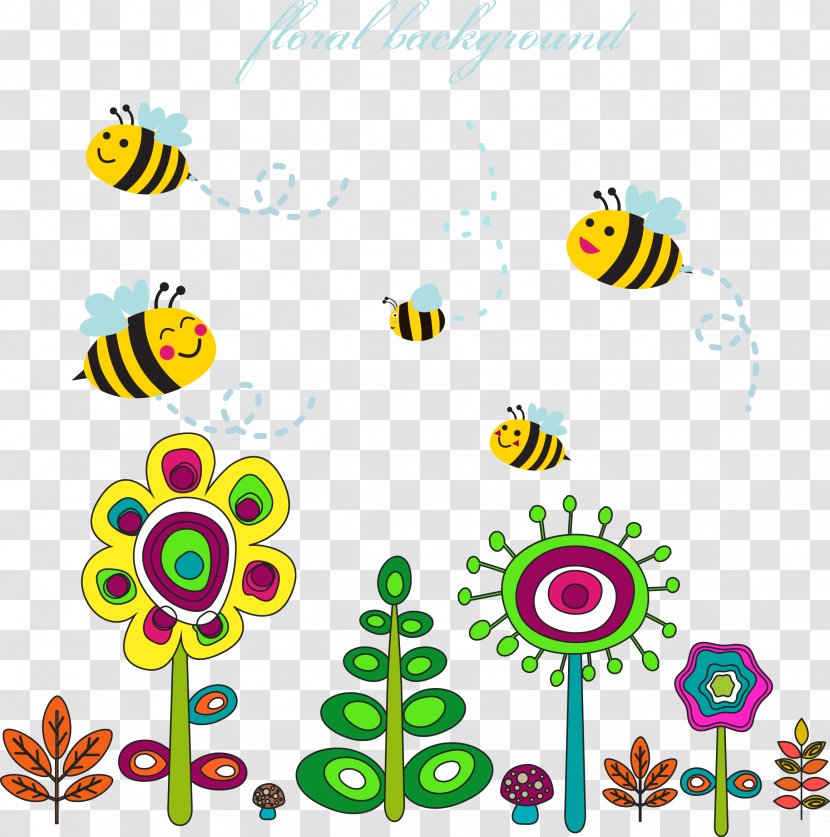 Bee Euclidean Vector Clip Art Transparent PNG
