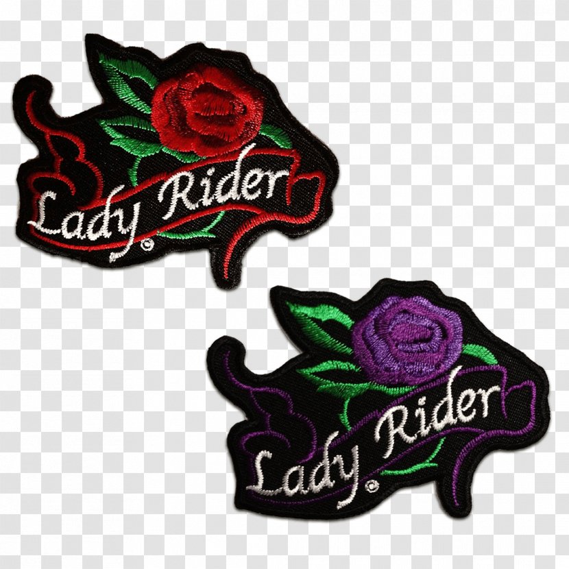 Aufnäher / Bügelbild Lady Rider Biker Embroidered Patch Appliqué - Logo - Bikers Transparent PNG