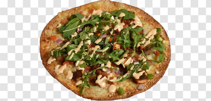California-style Pizza Bombay Express Vegetarian Cuisine Food - Tostada Transparent PNG