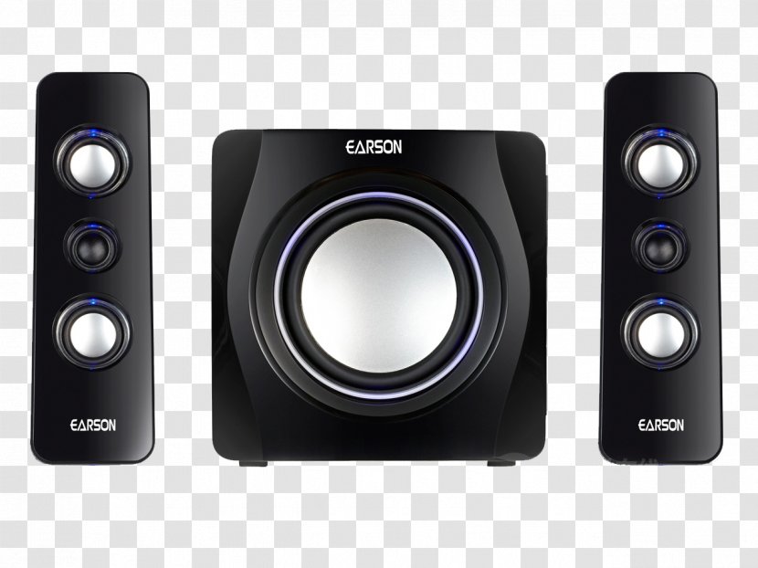 Subwoofer Loudspeaker Computer Speakers Sound Digital Data - Technology - Speaker Combinations Transparent PNG