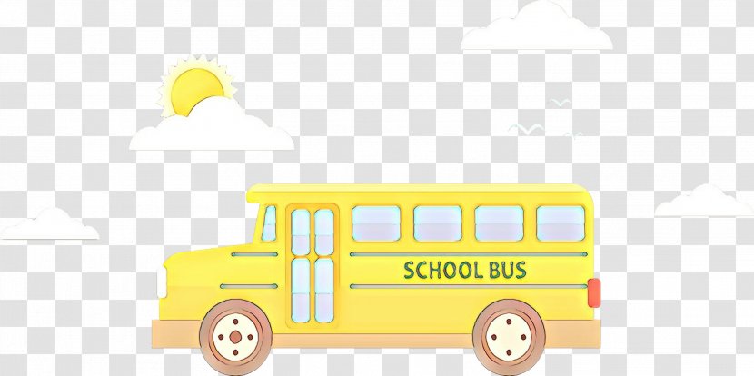 Cartoon School Bus - Car - Playset Toy Transparent PNG