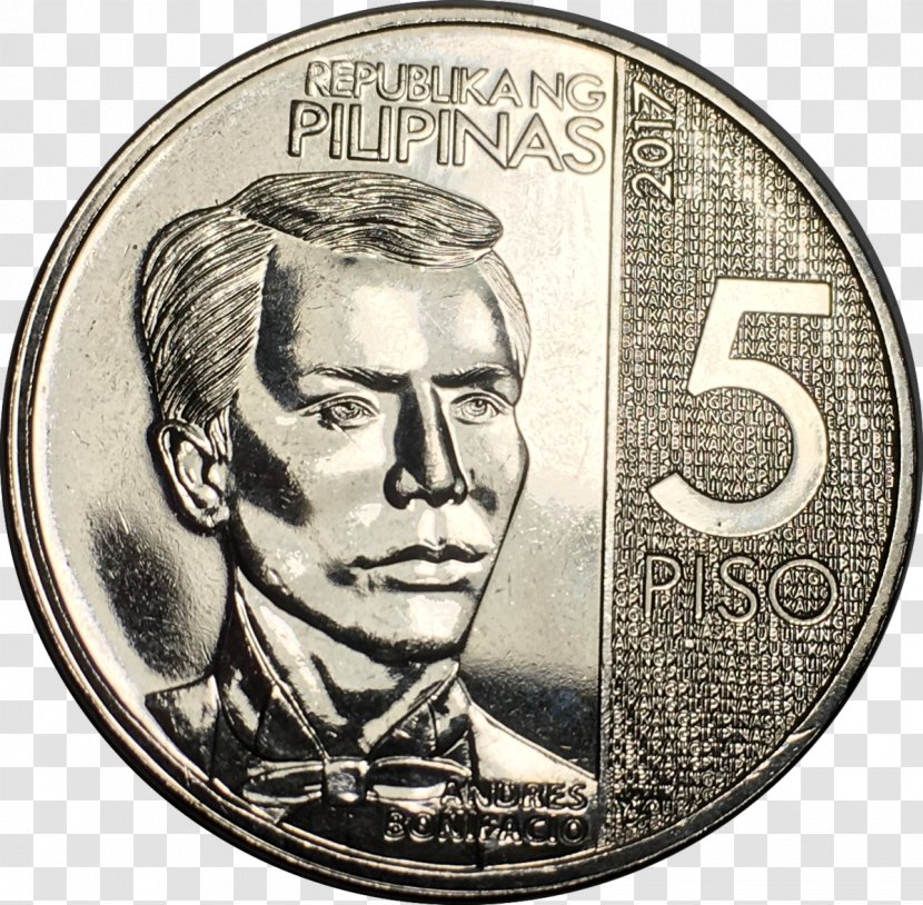 Philippine Five Peso Coin Philippines Coins Of The - Onepeso Transparent PNG