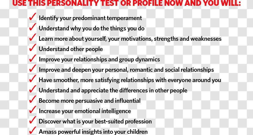 Personality Test Four Temperaments Type DISC Assessment - Material - Strength And Weakness Transparent PNG