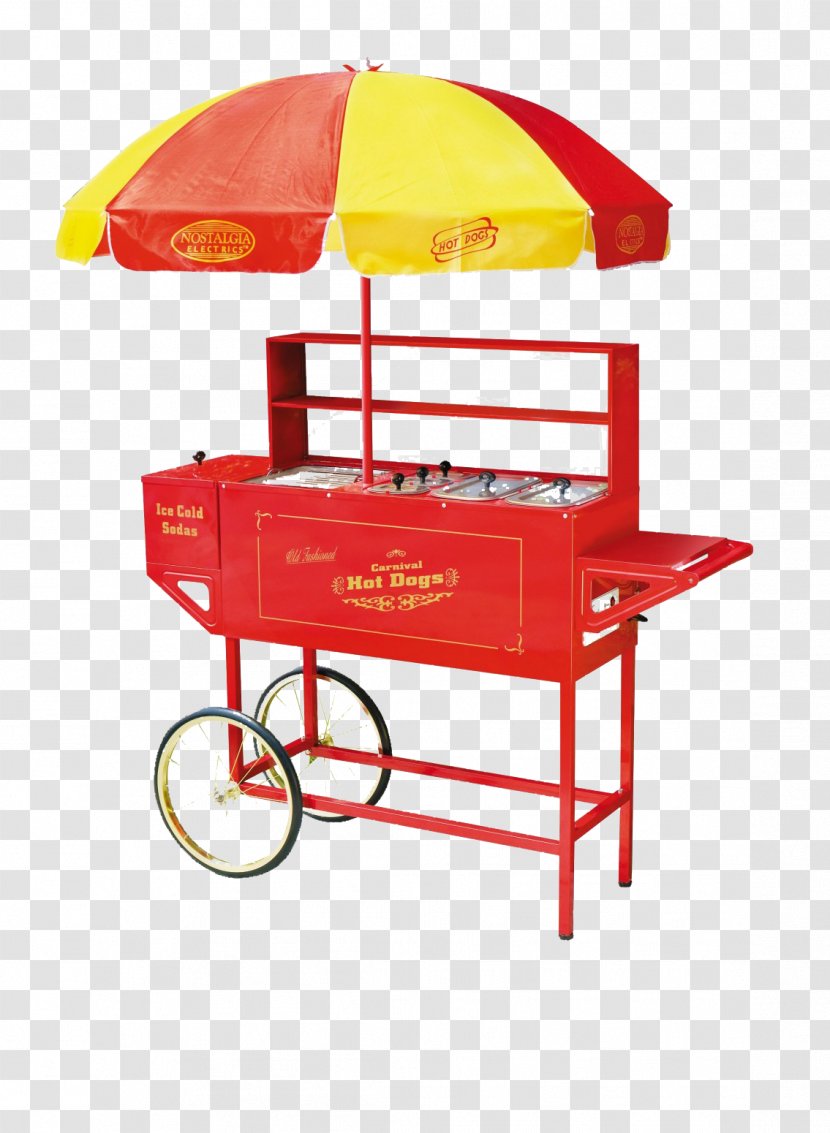 Hot Dog Cart Stand Food Nostalgia - Popcorn Makers Transparent PNG