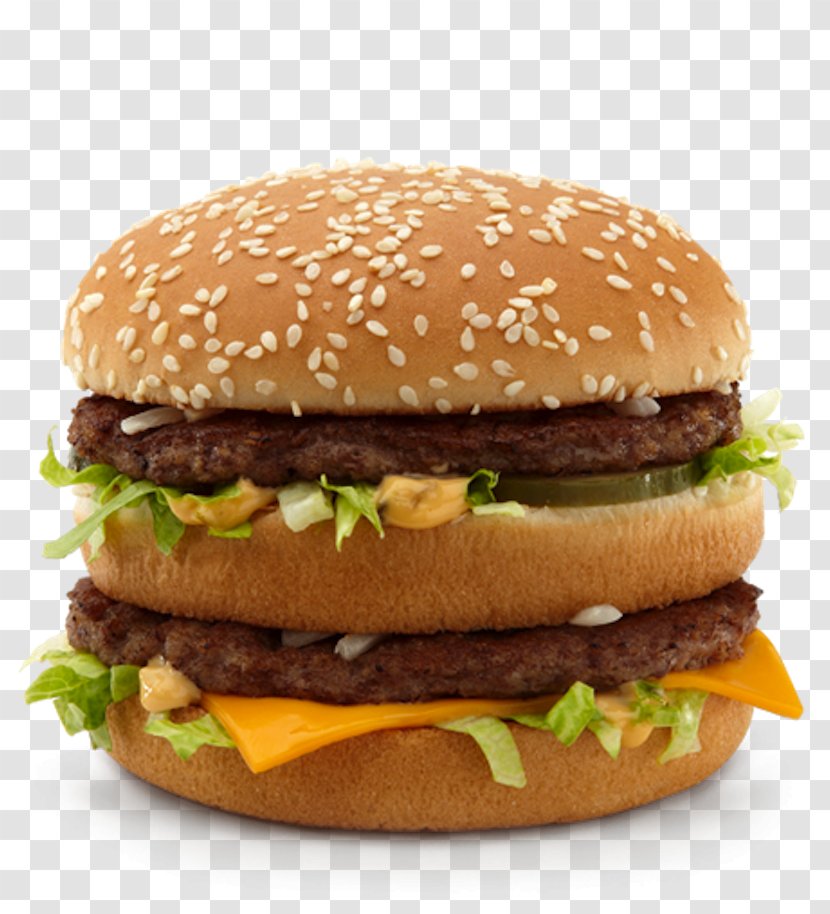 McDonald's Big Mac Hamburger Cheeseburger Quarter Pounder French Fries - American Food - Iceberg Lettuce Transparent PNG