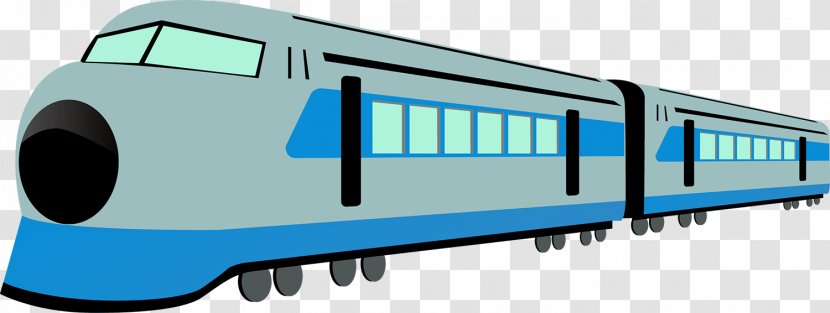 Train Rail Transport TGV Clip Art - Vehicle - Lovely Blue Metro Vector Transparent PNG