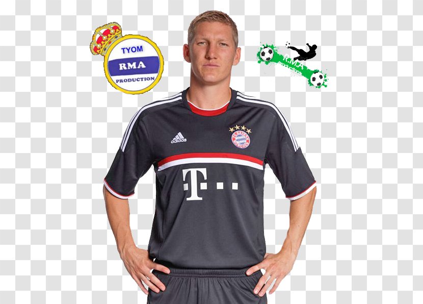 Bastian Schweinsteiger T-shirt FC Bayern Munich UEFA Champions League Jersey - Sports Uniform Transparent PNG