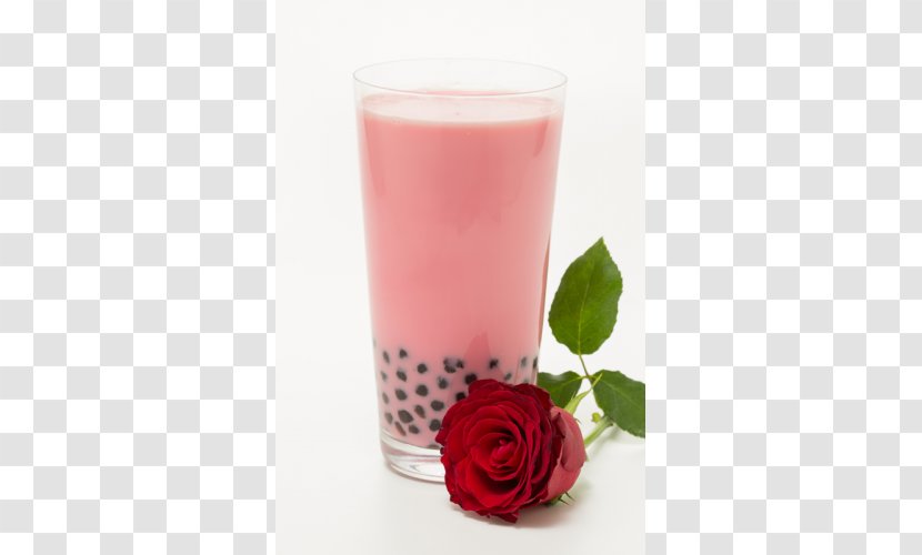 Bandung Strawberry Juice Grass Jelly Soy Milk Non-alcoholic Drink - Rose - Homemade Pudding Transparent PNG