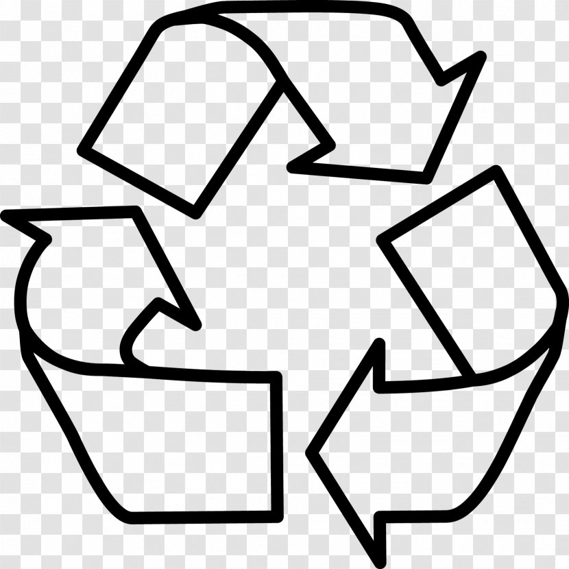 Recycling Symbol Bin Waste Hierarchy Label - Monochrome - Recycle Icon Transparent PNG
