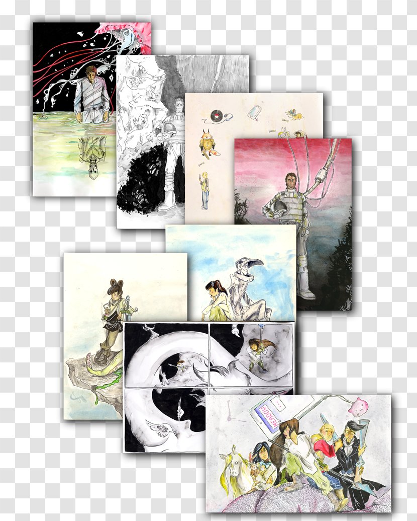 Collage Comics Graphic Novel Art Picture Frames - Color Transparent PNG