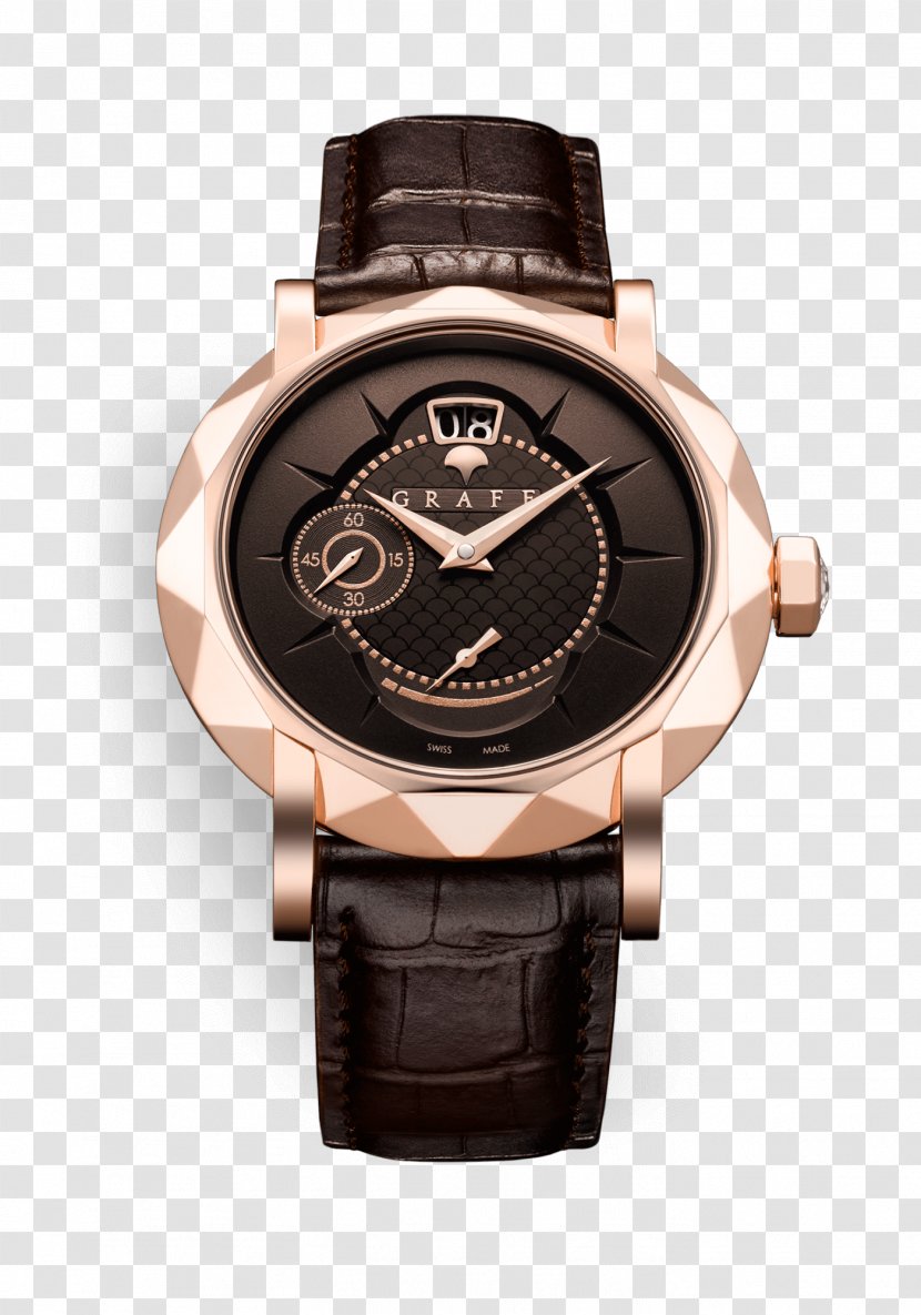 Graff Diamonds Automatic Watch Omega SA Clock - Sa - Brown Indicator Transparent PNG