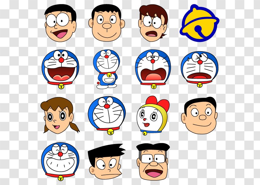 Nobita Nobi Dorami Shizuka Minamoto Doraemon - Facial Expression Transparent PNG