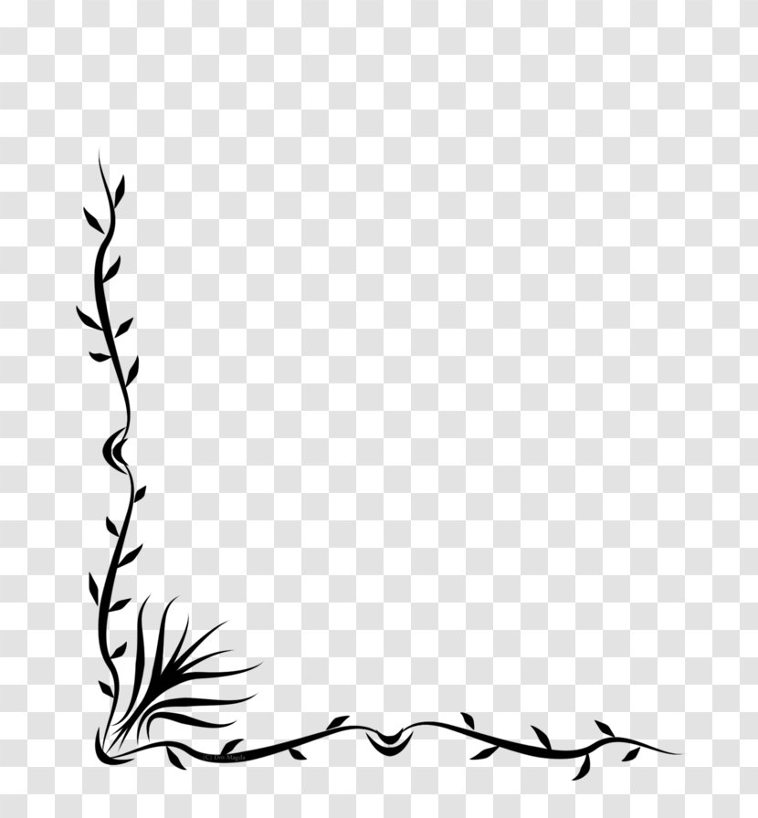 Stock Photography DeviantArt Plant Stem Line Art Clip - Black - Area Transparent PNG