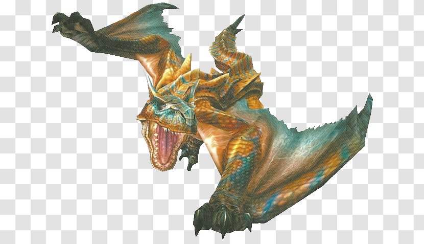 Monster Hunter Freedom 2 4 Unite Frontier G Portable 3rd - Mythical Creature - Dragon Transparent PNG