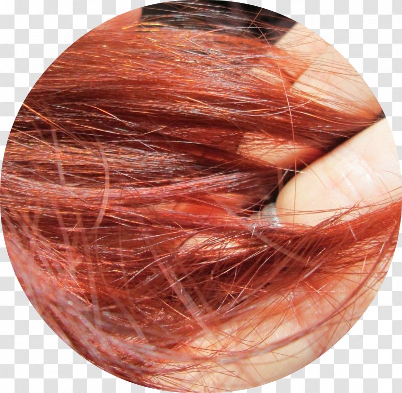Hair Coloring Chrome Orange Red - Heart - Coloured Transparent PNG