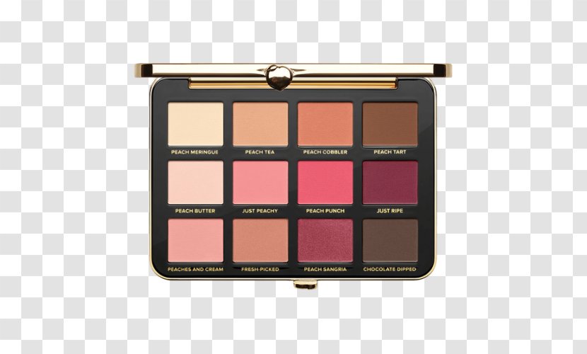 Too Faced Just Peachy Mattes Eye Shadow Cosmetics Sweet Peach Sephora Transparent PNG