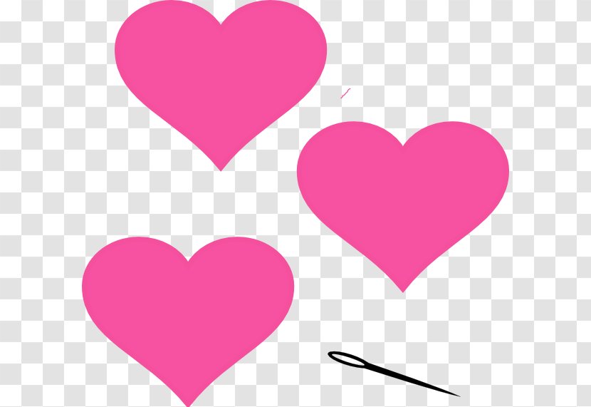 Clip Art Heart Line Valentine's Day Pink M - Frame - 1968 Romeo And Juliet Logo Transparent PNG