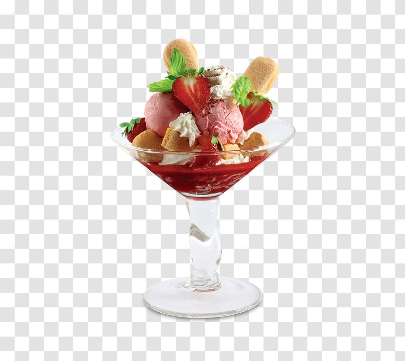 Sundae Knickerbocker Glory Parfait Sorbet Ice Cream - Gelato Transparent PNG