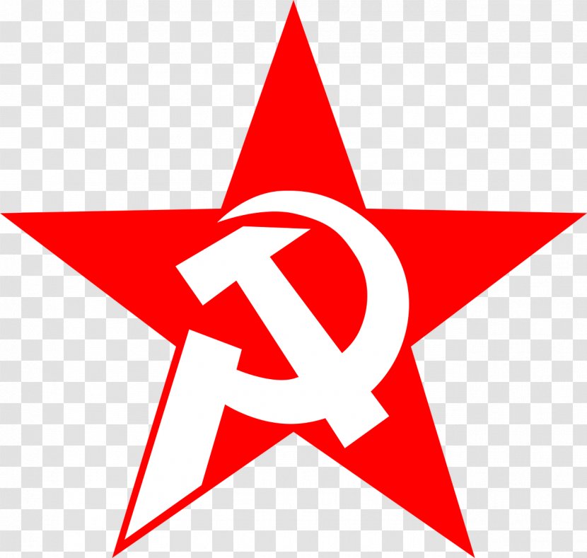 Soviet Union T-shirt Hammer And Sickle Russian Revolution - Point - The Red Five-pointed Star Transparent PNG