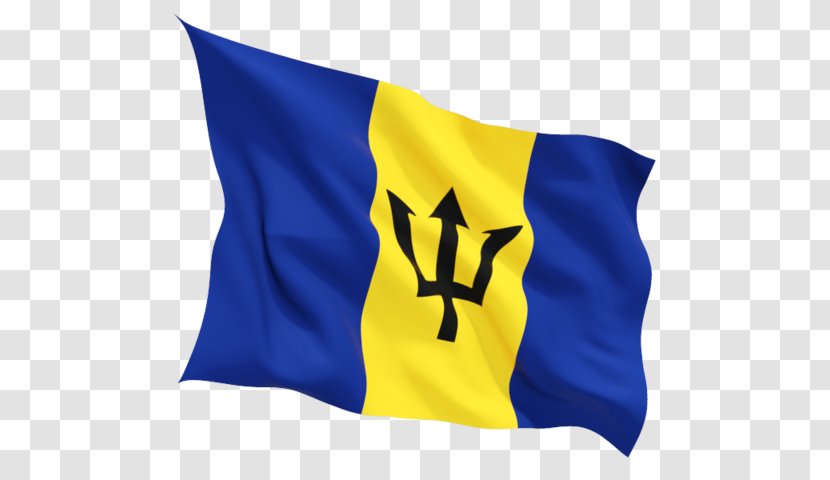 Flag Of Barbados Romania Senegal Romanian - Electric Blue Transparent PNG