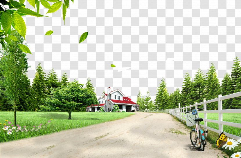 Download - Fukei - Rural Road Transparent PNG