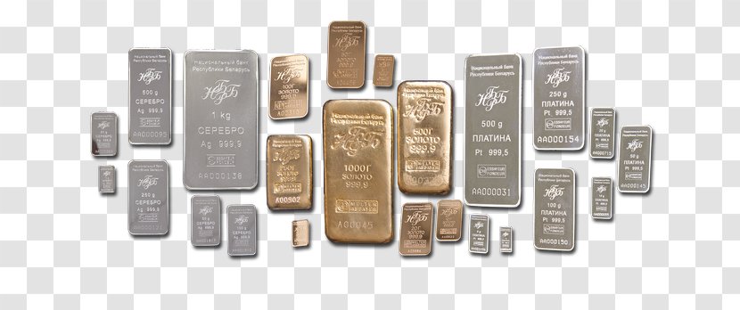 Noble Metal Ingot Gold Bar Silver Transparent PNG