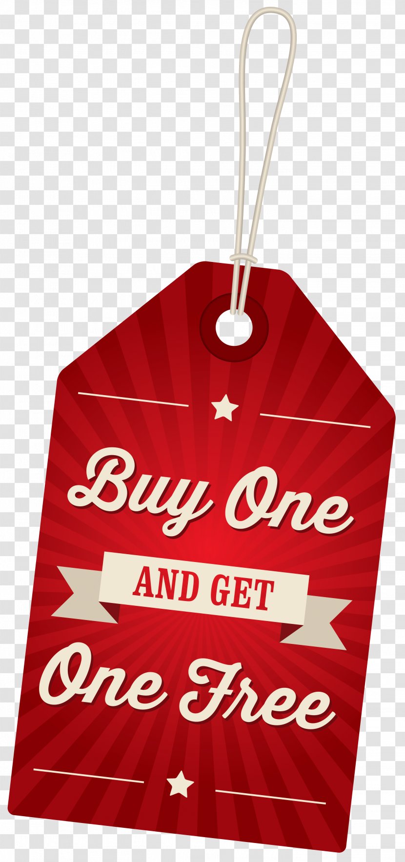 Buy One, Get One Free Buffet Clothing Icon - Label Clipart Image Transparent PNG