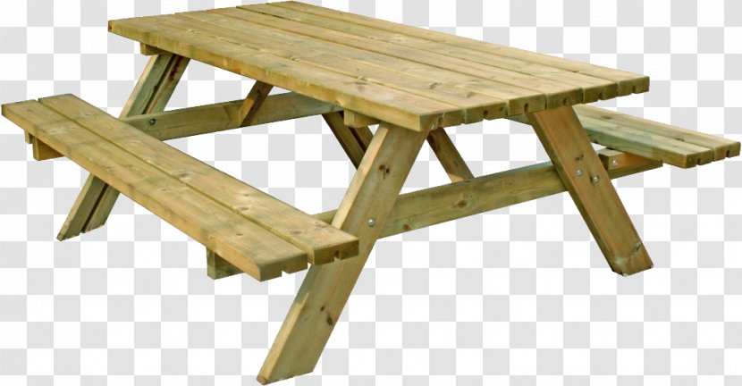 Picnic Table Bench Furniture - Tablecloth - Image Transparent PNG