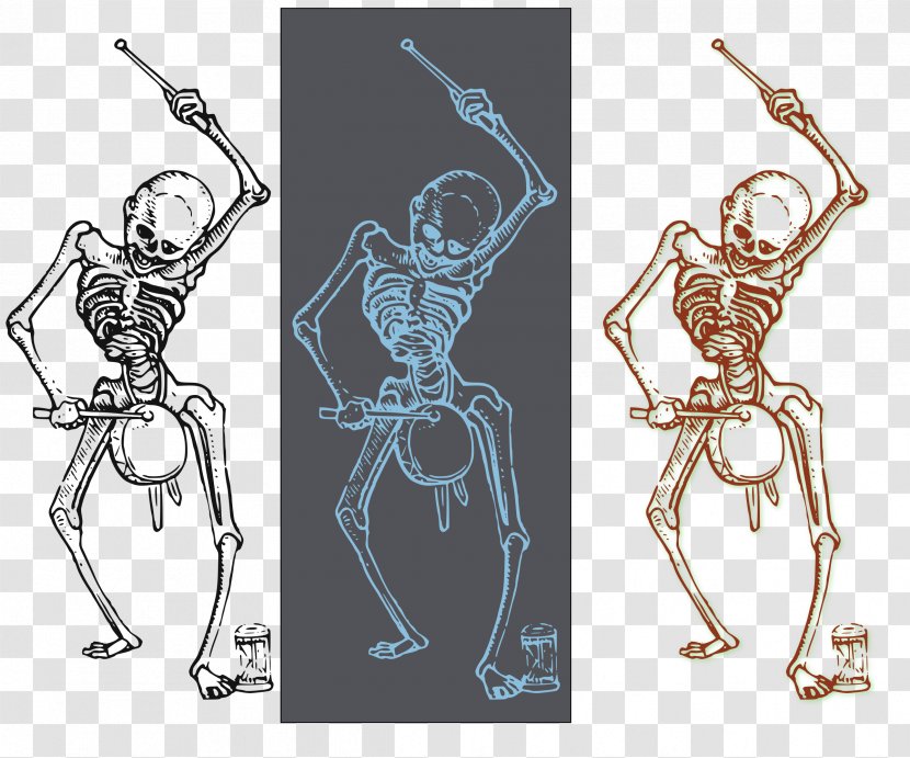 Human Skeleton Clip Art - Fictional Character Transparent PNG