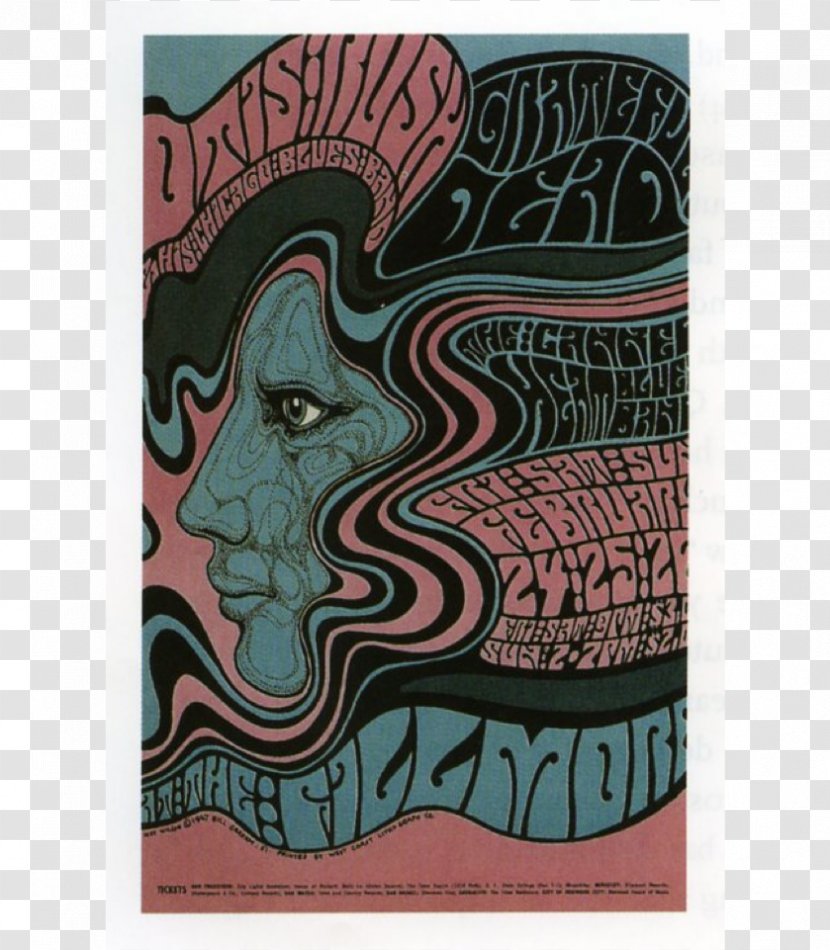 The Fillmore Poster Artist Psychedelic Art Graphic Design - Psychedelia Transparent PNG
