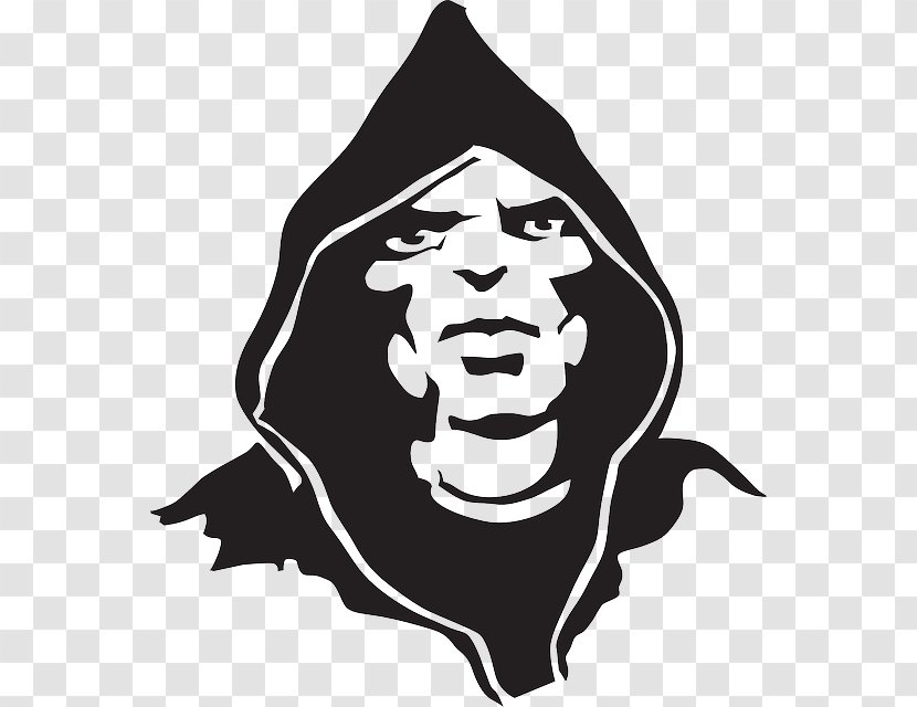 Silhouette Logo - Cartoon - Amazed Black Guy Transparent PNG