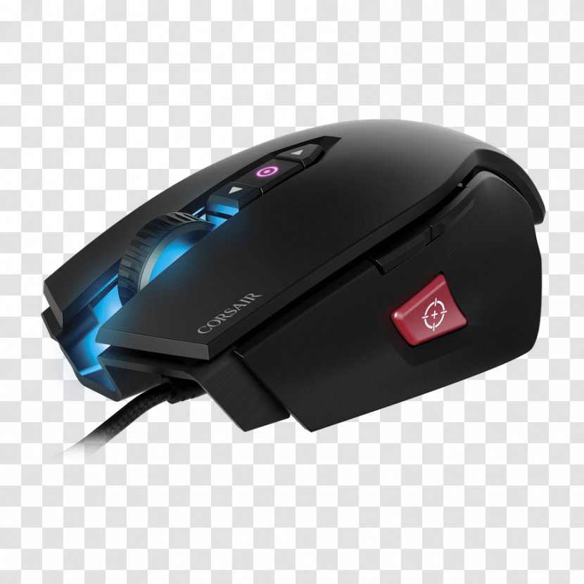Computer Mouse Keyboard Corsair Gaming M65 Pro RGB Color Model Keypad - Dots Per Inch Transparent PNG