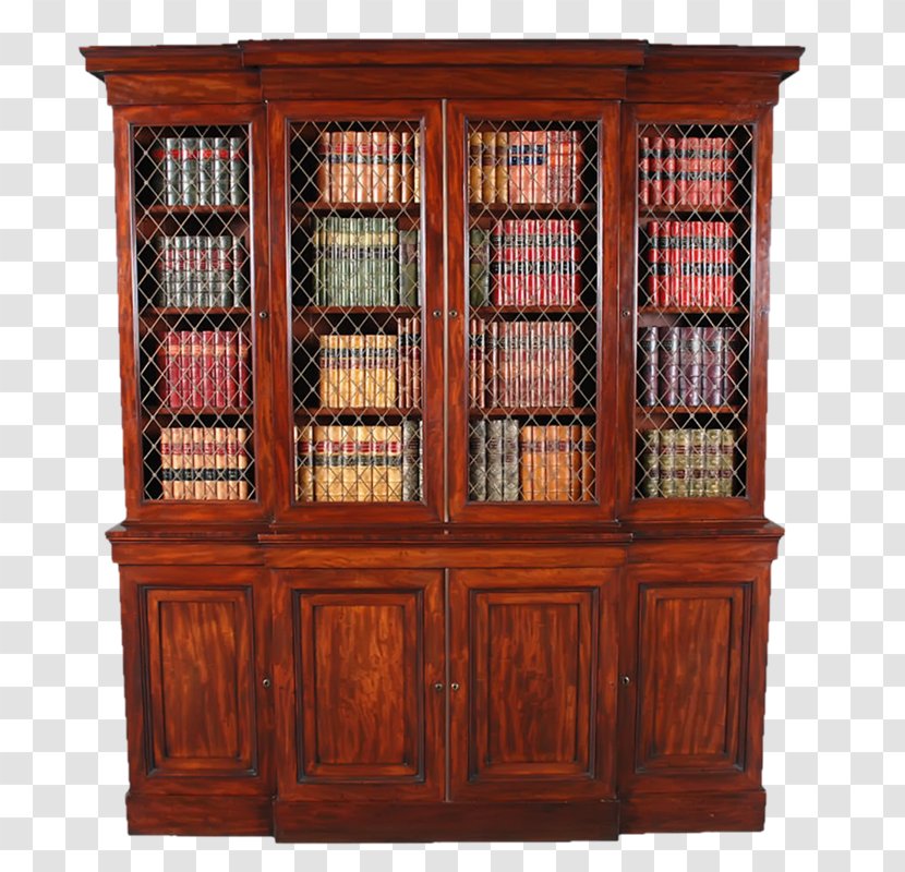 Bookcase Regency Era Cupboard Architecture Buffets & Sideboards - Silhouette - Muebles Transparent PNG