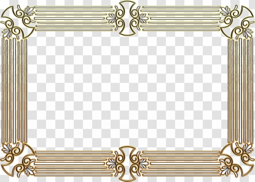 Frame Gold - Ornament - Interior Design Metal Transparent PNG