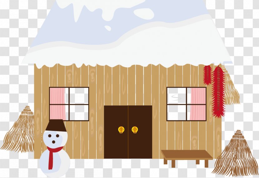 House - Designer - Hand-painted Snow Small Transparent PNG