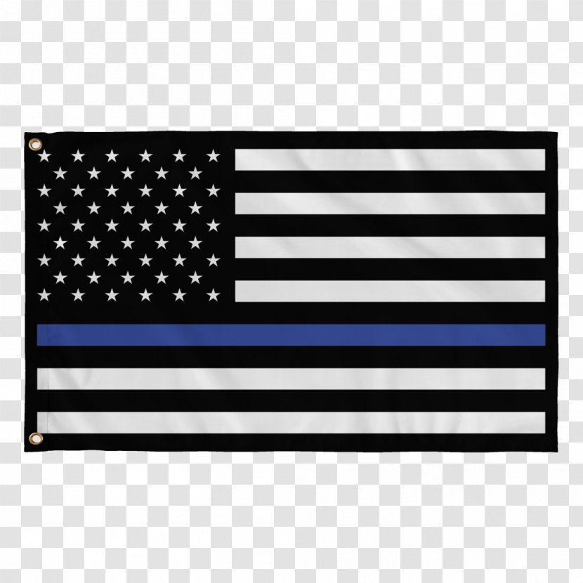 Flag Of The United States Thin Blue Line Red Police Officer Transparent PNG