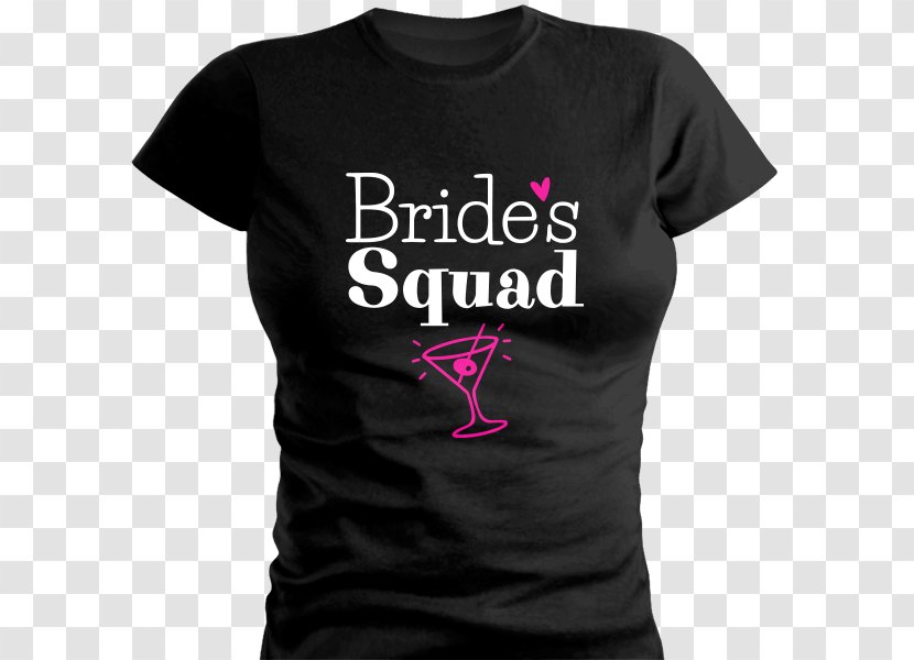 T-shirt Spreadshirt Sleeve Woman Infant - Magenta - Bride Squad Transparent PNG