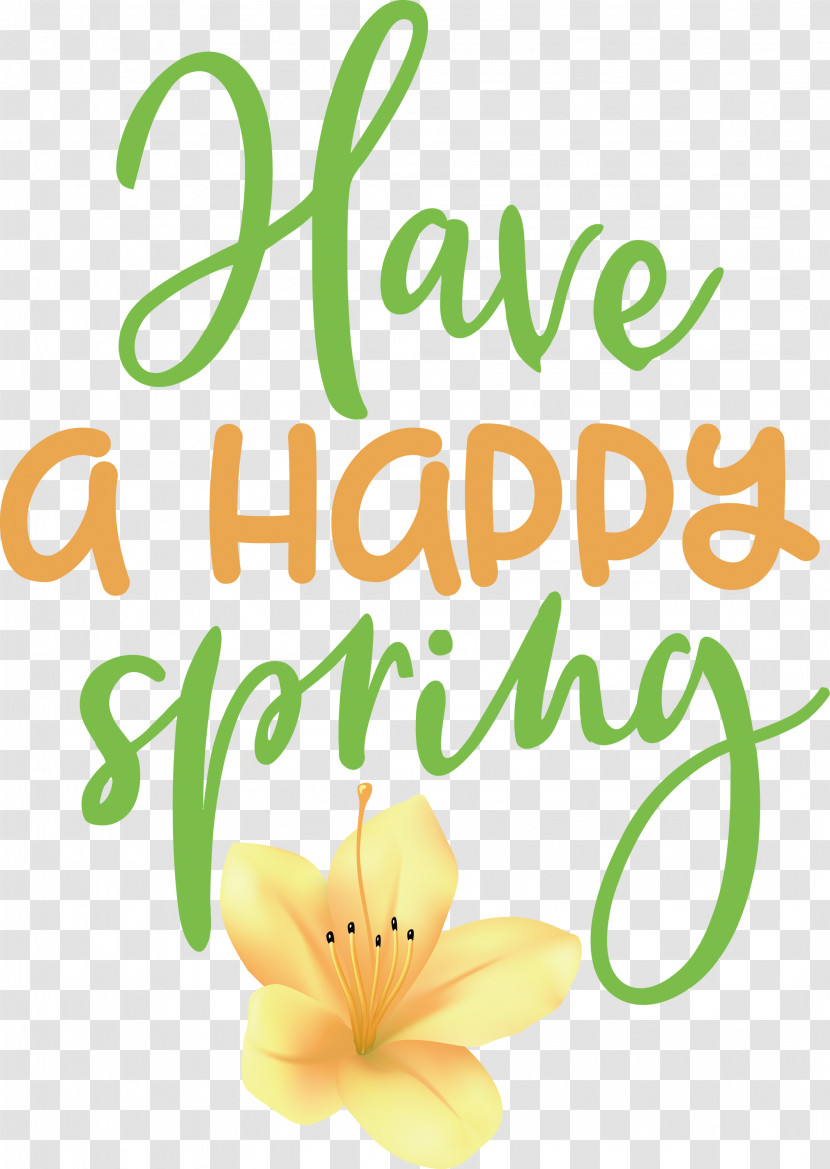 Spring Have A Happy Spring Transparent PNG