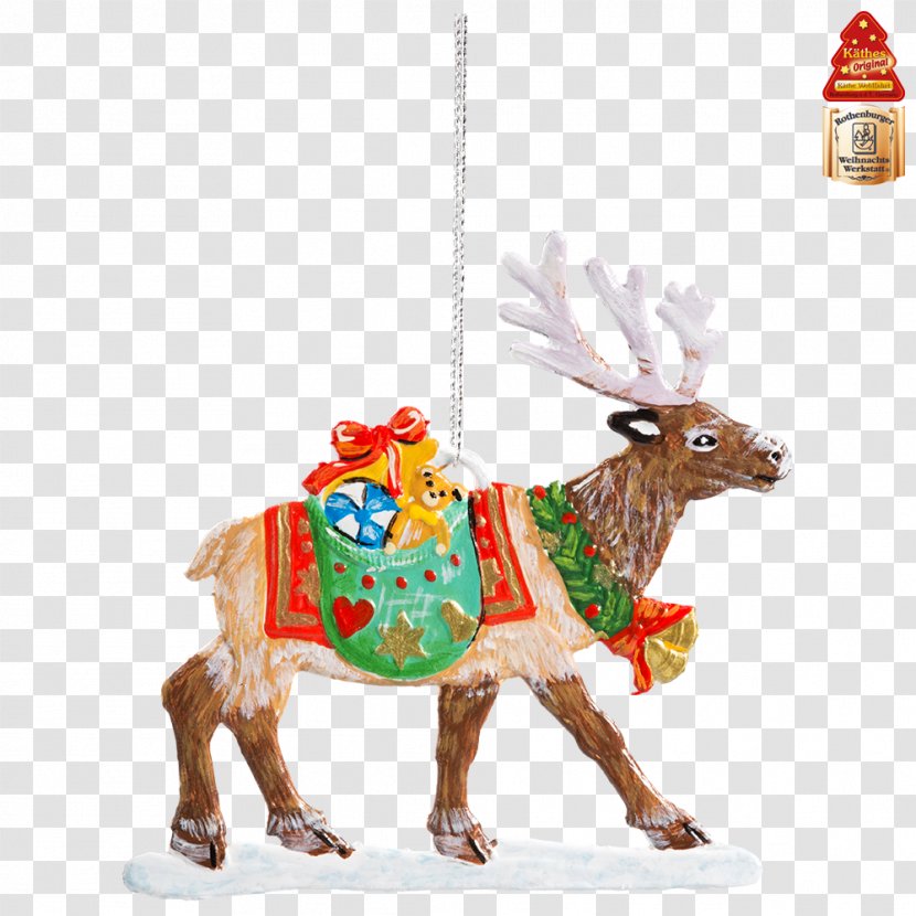 Reindeer Christmas Ornament Day Tree Käthe Wohlfahrt - Horse - Hand Painted Cook Transparent PNG