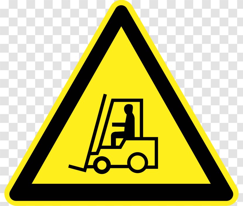 Forklift Transport Clip Art - Brand - Safety Warning Signs Transparent PNG
