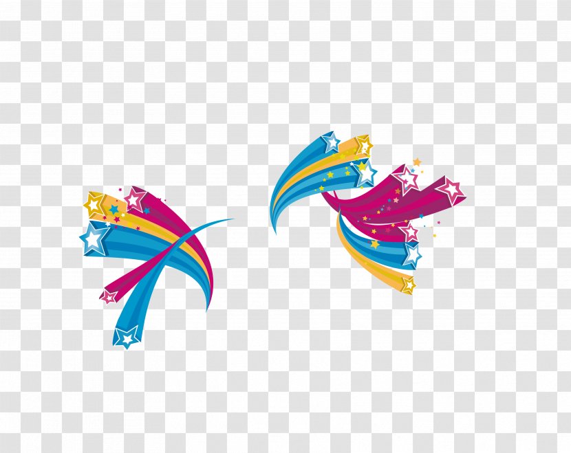 Computer Graphics - Wing - Decorated Rainbow Download Transparent PNG