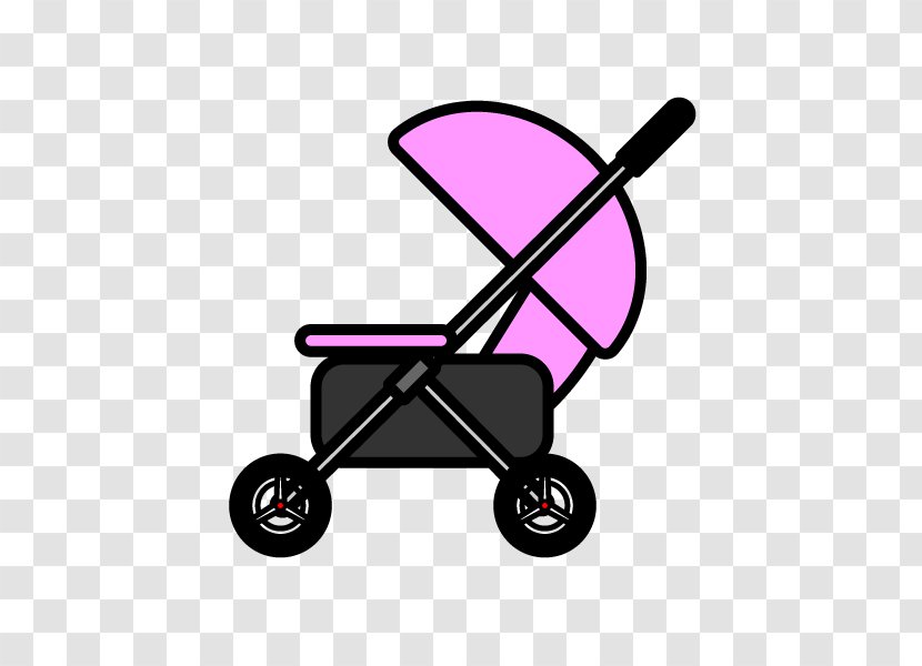 Baby Transport Monochrome Painting Silhouette Black And White - Cart - Pram Transparent PNG