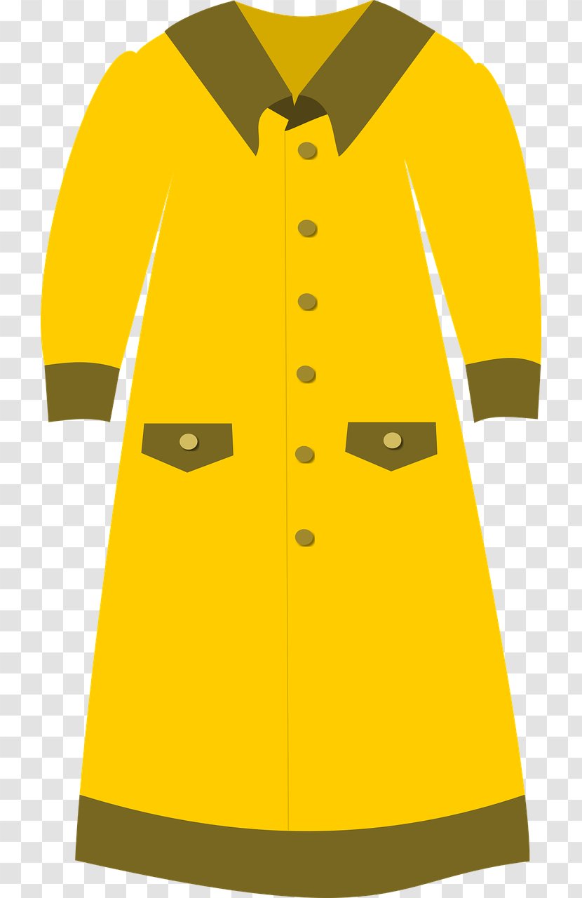 Yellow Dress Fashion Coat Clip Art - Sportswear Transparent PNG