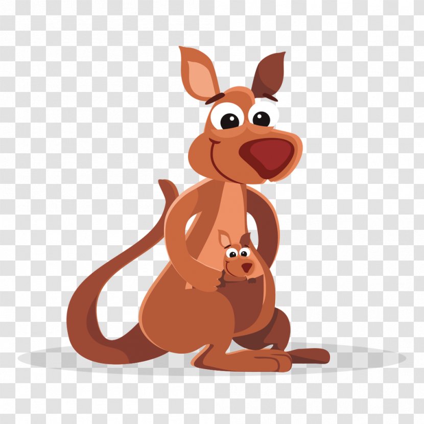 Kangaroo Clip Art - Carnivoran - Vector Mommy Transparent PNG