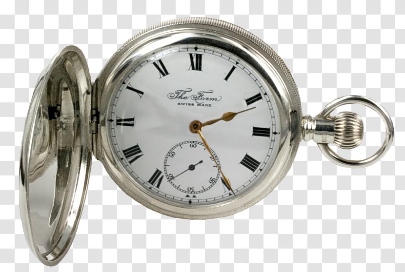 Sterling Silver Pocket Watch Transparent PNG