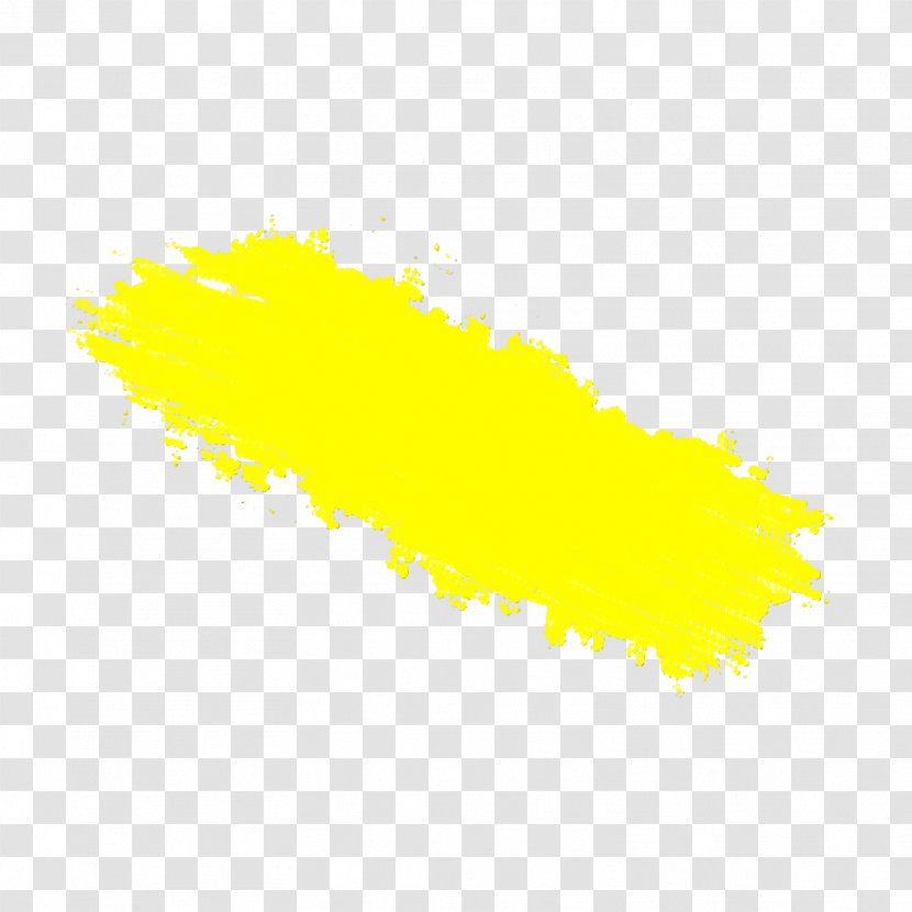 Yellow - Wet Ink Transparent PNG
