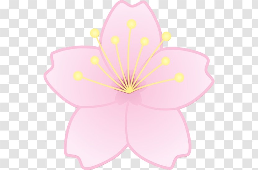 Pink Petal Clip Art Plant Flower - Herbaceous - Wildflower Transparent PNG